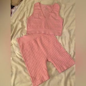 OS Baby Pink “fit in” 2 piece set